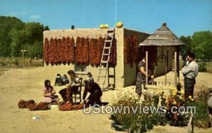 Stringing Chili in Misc, New Mexico