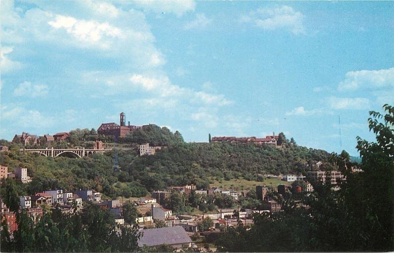 Cincinatti Ohio Mt Adams From Sycamore Hill 1950s 