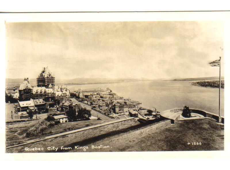 Quebec City From Kings Bastion - Unused - RPPC - Ass. Screen