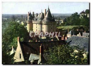 Modern Postcard Loire Valley Chateau de Langeais Indre et Loire