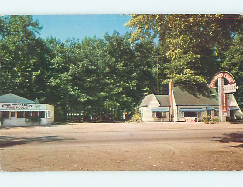 Pre-1980 EDGEWOOD COURT MOTEL & RESTAURANT St. Joseph Michigan MI M4296