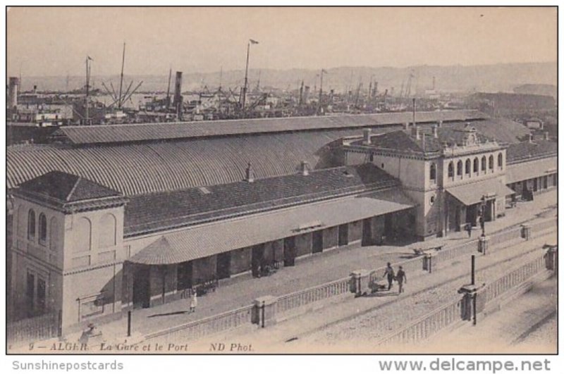 Algeria Alger La Gare et le Port Railroad Station