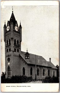 1908 Synod Church Pelican Rapids Minnesota MN Religious Bldg. Posted Postcard