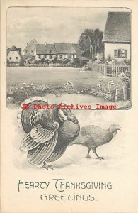 Thanksgiving, Gottschalk No 2686/7-1, Village Scene, Turkeys