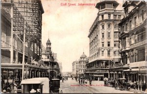 South Africa Eloff Street Johannesburg Vintage Postcard 09.57