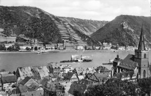 B98132 st goar und st goarshausen am rhein real photo germany