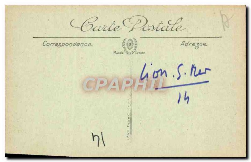Old Postcard Lion sur Mer L & # 39eglise