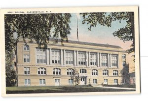 Gloversville New York NY Postcard 1915-1930 High School