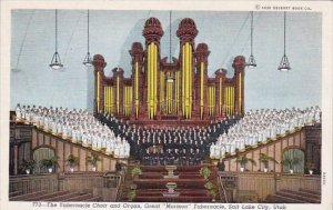 Utah Salt Lake City The Tabernacle Chior And Organ Great Mormon Tabernacle