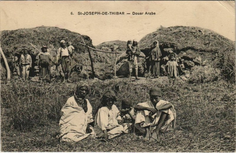 CPA AK TUNISIE St-JOSEPH DE THIBAR Douar Arade (153388)