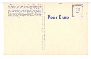 CA - San Diego. Balboa Park, Plaza de Panama & California Tower