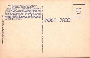 Postcard BUILDING SCENE Mitchell South Dakota SD AM2371