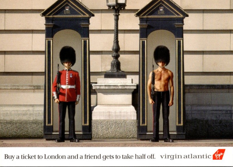 Advertising Virgin Atlantic Buy A Ticket To London and Friend Gets Half Off