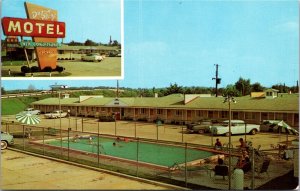 Postcard Swimming Pool at Devon Plaza U.S. 52 in Lafayette, Indiana