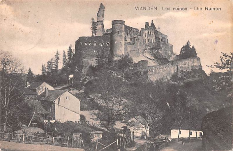 Les Ruines, Die Ruinen Vianden Belgium Postal Used Unknown 