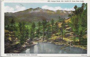 US used Rocky Mountain National Park. Stamp #804 attached.  Mailed 1948.  Nice.