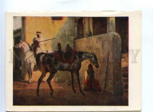 200713 Horace Vernet Arabian horse old postcard
