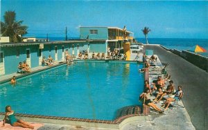 Key West Florida 1950 Swimming Pool Sun N Surf Motel B&B Photo Postcard 21-8574