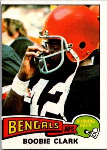 1975 Topps Football Card Cincinnati Bengals Boobie Clark Running Back sk4927
