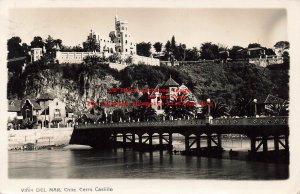 Chile, Vina Del Mar, RPPC, Cerro Casiillo, Photo