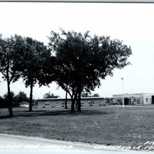 c1950s Centerville, IA RPPC Golden Age Manor Photo Nursing Home Postcard A103