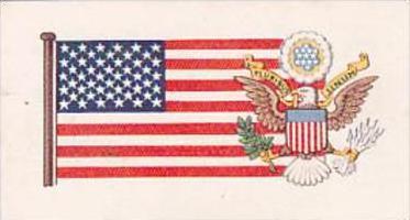 Brooke Bond Tea Trade Card Flags &  Emblems No 40 U S A