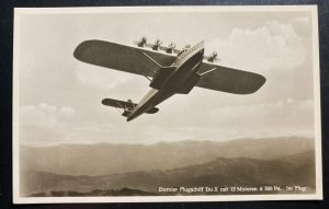 Mint Dornier DOX Giant Seaplane Real Picture Postcard Departure Scene