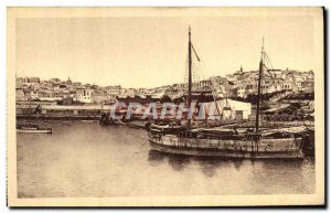 Old Postcard Tanger Vue Generale Boat