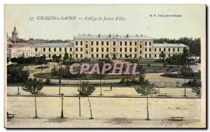 Chalon sur Saone - College Girls - Old Postcard