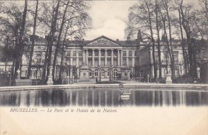 Belgium Brussels Le Parc et le Palais de la Nation