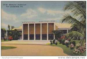 Memorial Auditorium Fort Lauderdale Florida