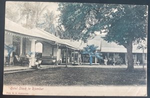 Mint Netherlands Indies Real Picture Postcard Hotel Stock