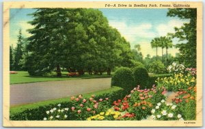 M-7528 A Drive in Roeding Park Fresno California