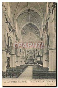 Old Postcard d'Olonne Les Sables Interior of Our Lady of Good Harbor