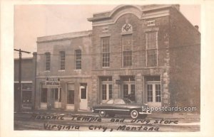 Masonic Temple and Drug Store in Virginia City, Montana