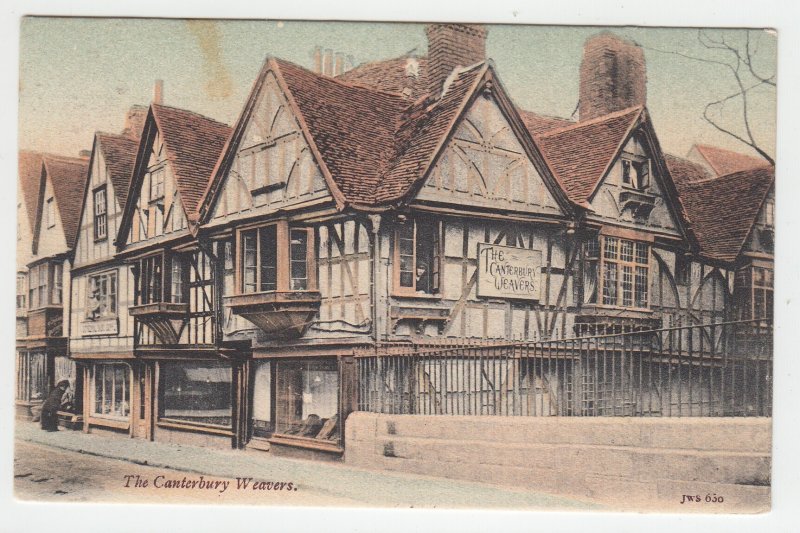 P2158 old postcard the canterbury weavers kent great britain