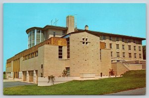 Columbia Pennsylvania~St Joseph Academy~Marian Hall Bldg~Cross~1950s Postcard
