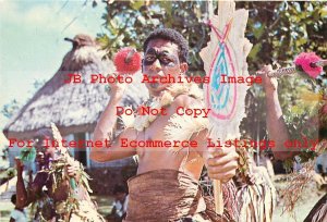 Native Ethnic Culture Costume, Fiji, Rafu Epeli Performing Club & Spear Dance