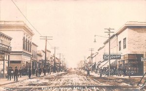 Street Scene April 3, 1908 in Eveleth, Minnesota