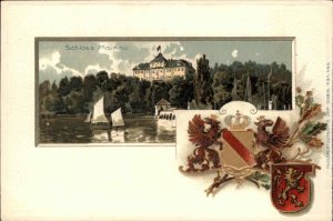 Konstanz Germany Schloss Mainau Castle Heraldic Emblems c1910 Postcard