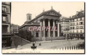 Old Postcard Paris Church of Our Lady of Loreto