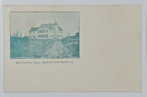 La Plata Maryland Charles County McDonough Institute Recitation Hall Postcard T2