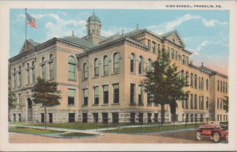 Postcard High School Franklin PA