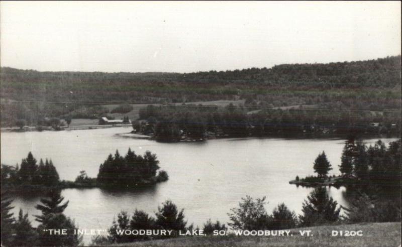 South Woodbury VT Lake Inlet Real Photo Postcard