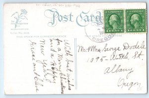 1917 Christmas Holly Berries Mistletoe Wells OR DPO (1880-1936) Postcard