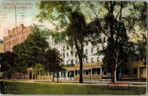 Wyoming Valley Hotel, Wilkes Barre PA c1909 Vintage Postcard F56