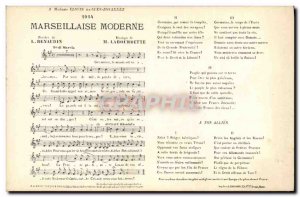 Old Postcard Marseillaise Modern Renaudin Labourbette