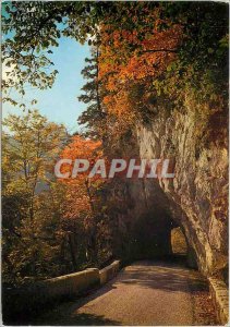 Postcard Modern Tourist Alps Chartreuse Desert Road in autumn