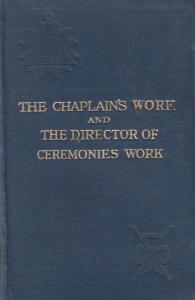 Masonic Masons Chaplain Director Of Ceremonies Antique 1920 First Edition Book