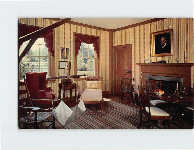 Postcard The sitting room, Residence of General Salem Towne, Sturbridge, MA